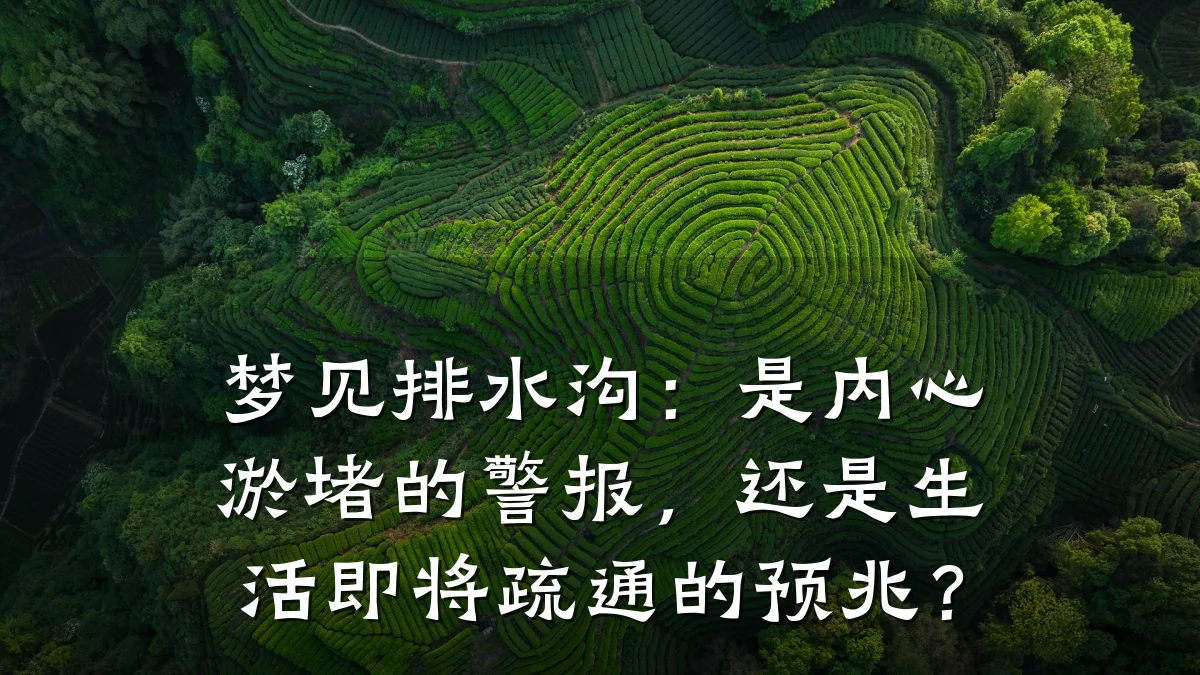 梦见排水沟:是内心淤堵的警报,还是生活即将疏通的预兆?