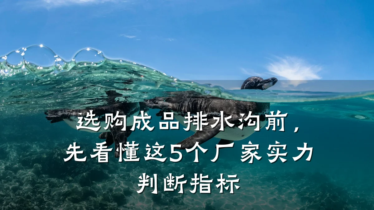 选购成品排水沟前，先看懂这5个厂家实力判断指标