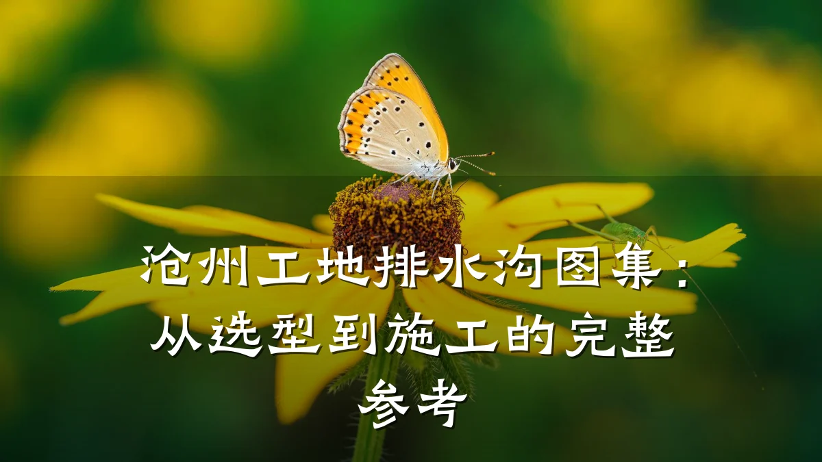 沧州工地排水沟图集：从选型到施工的完整参考