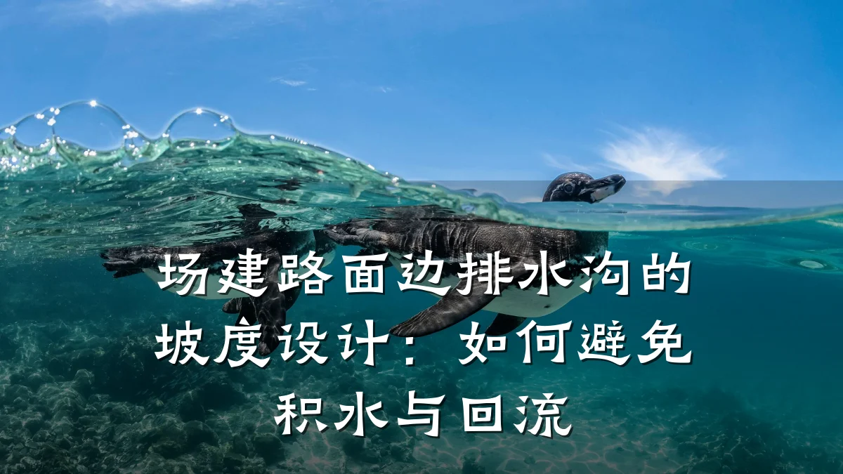 场建路面边排水沟的坡度设计：如何避免积水与回流