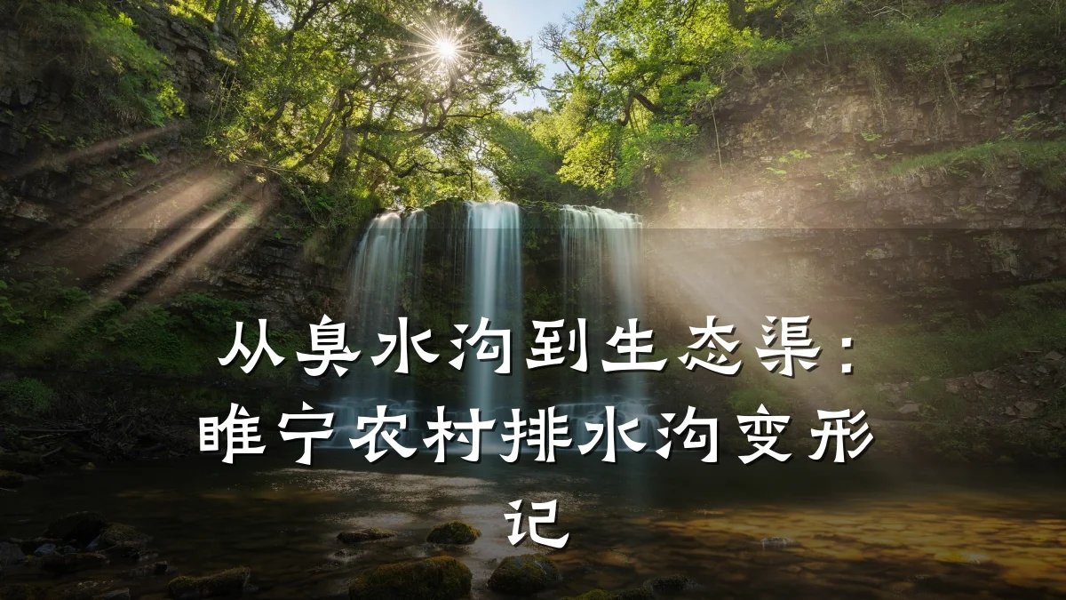 从臭水沟到生态渠：睢宁农村排水沟变形记