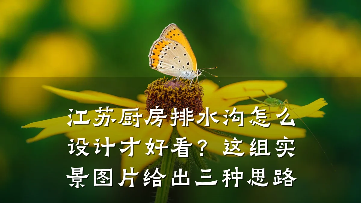 江苏厨房排水沟怎么设计才好看？这组实景图片给出三种思路