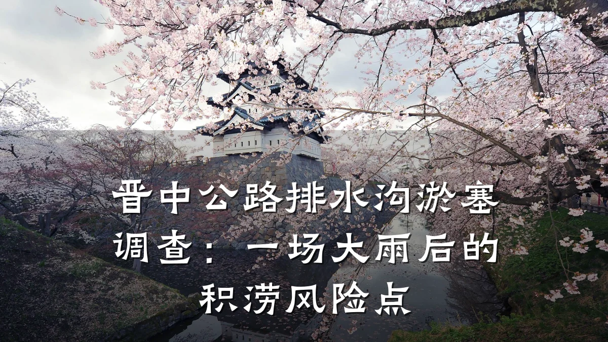 晋中公路排水沟淤塞调查：一场大雨后的积涝风险点