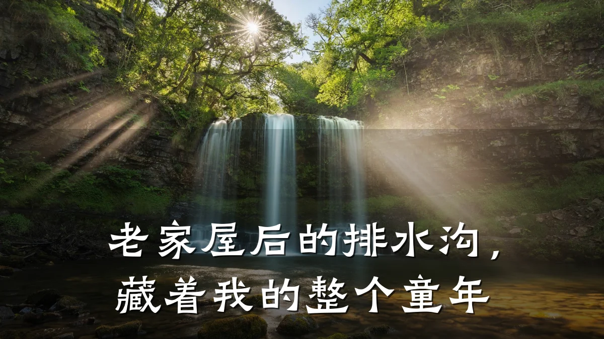 老家屋后的排水沟，藏着我的整个童年