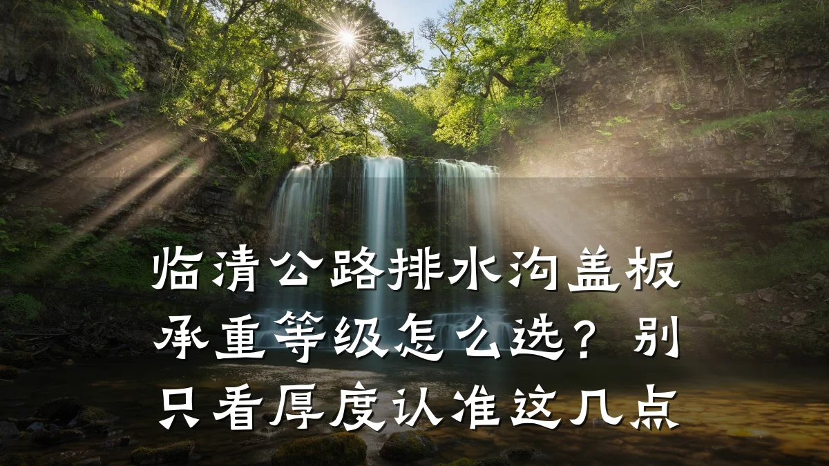 临清公路排水沟盖板承重等级怎么选？别只看厚度认准这几点