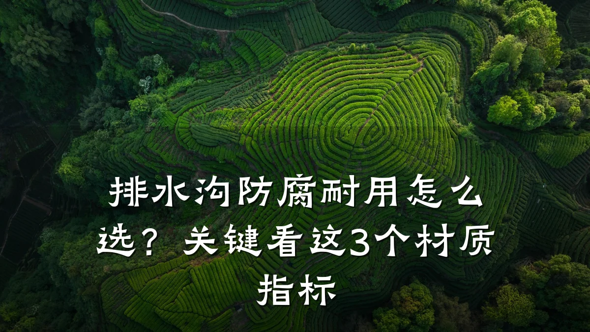 排水沟防腐耐用怎么选？关键看这3个材质指标