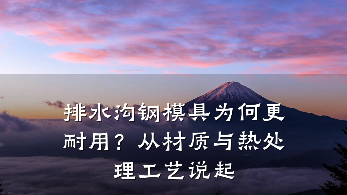 排水沟钢模具为何更耐用？从材质与热处理工艺说起