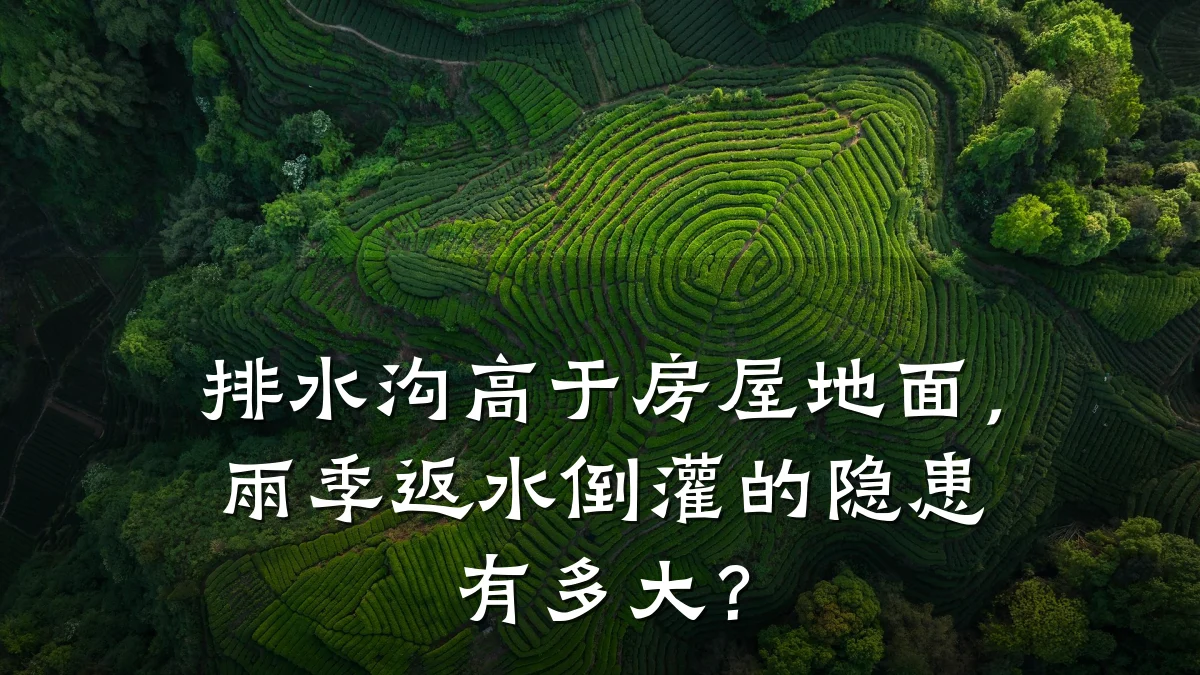 排水沟高于房屋地面，雨季返水倒灌的隐患有多大？