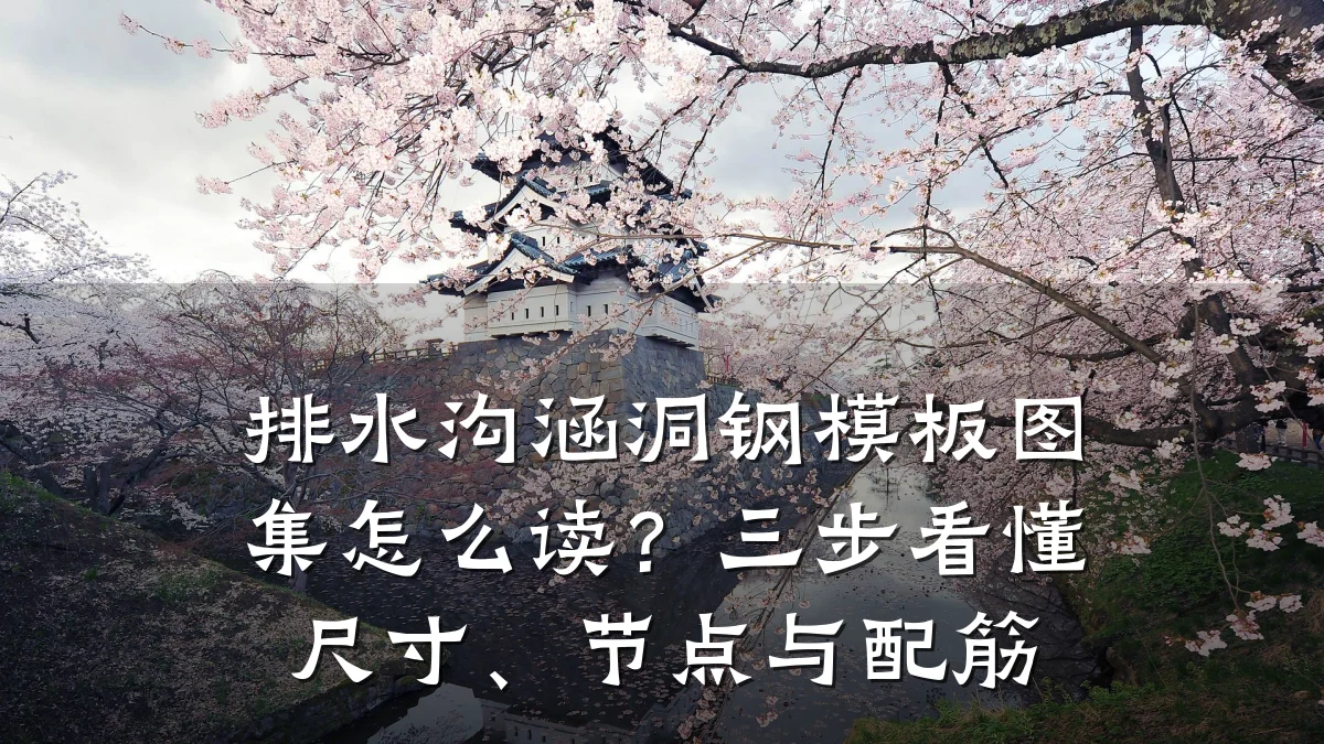 排水沟涵洞钢模板图集怎么读？三步看懂尺寸、节点与配筋