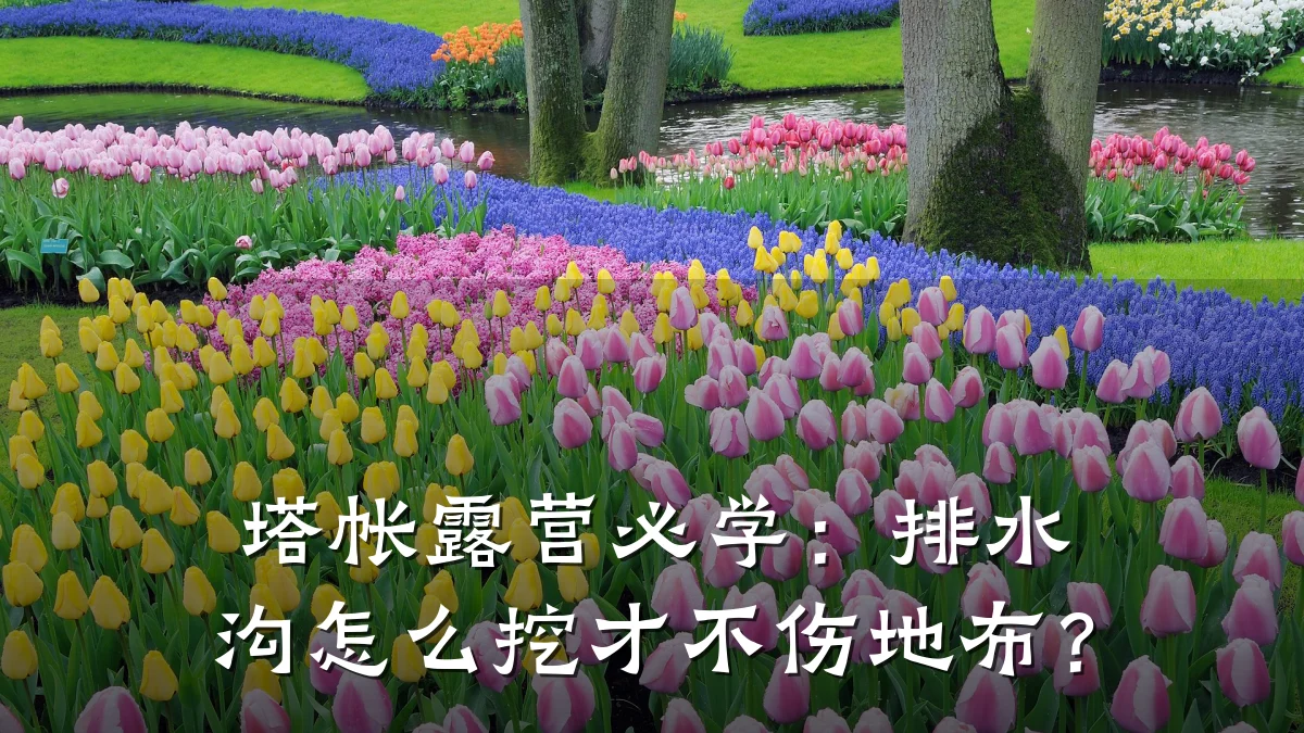 塔帐露营必学：排水沟怎么挖才不伤地布？