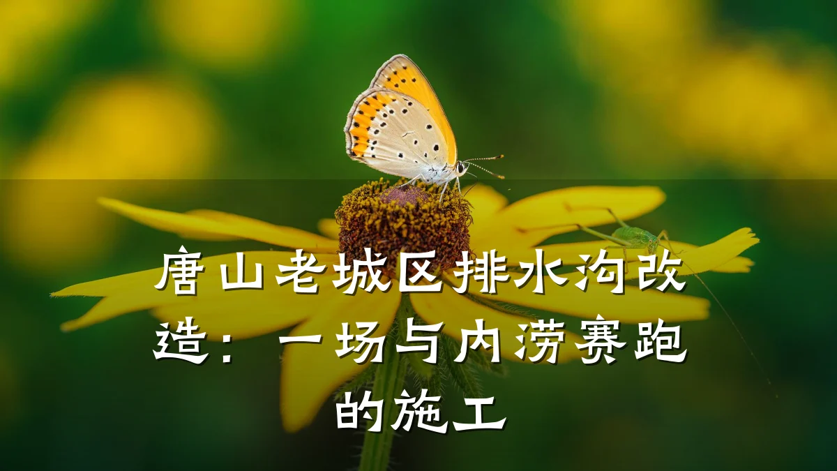 唐山老城区排水沟改造：一场与内涝赛跑的施工