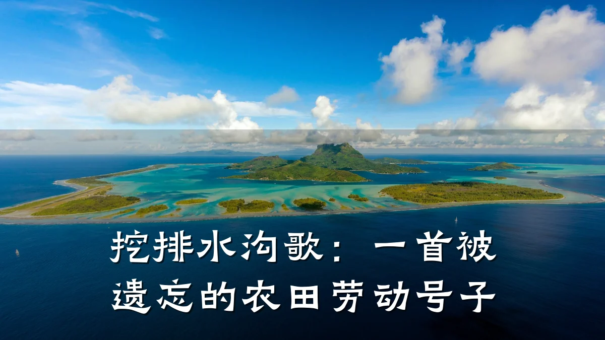 挖排水沟歌：一首被遗忘的农田劳动号子