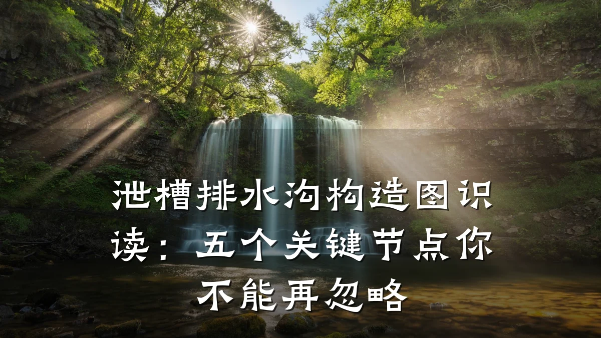 泄槽排水沟构造图识读：五个关键节点你不能再忽略