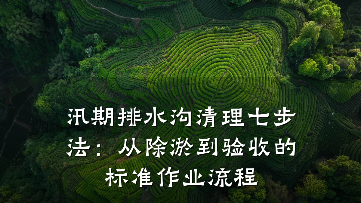 汛期排水沟清理七步法：从除淤到验收的标准作业流程