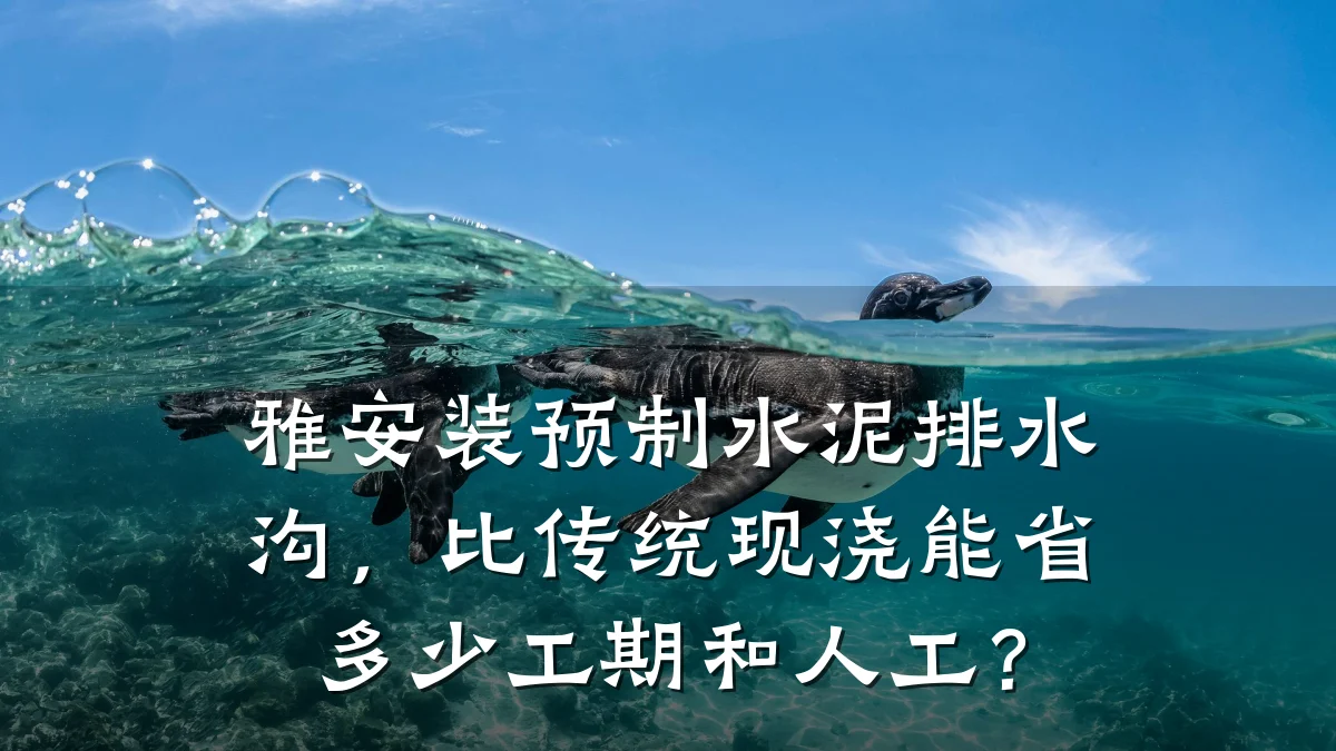 雅安装预制水泥排水沟，比传统现浇能省多少工期和人工？