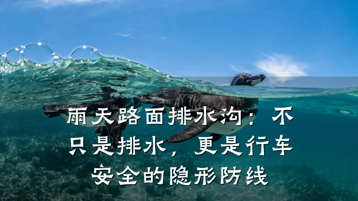 雨天路面排水沟：不只是排水，更是行车安全的隐形防线