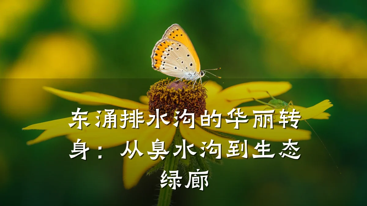 东涌排水沟的华丽转身:从臭水沟到生态绿廊