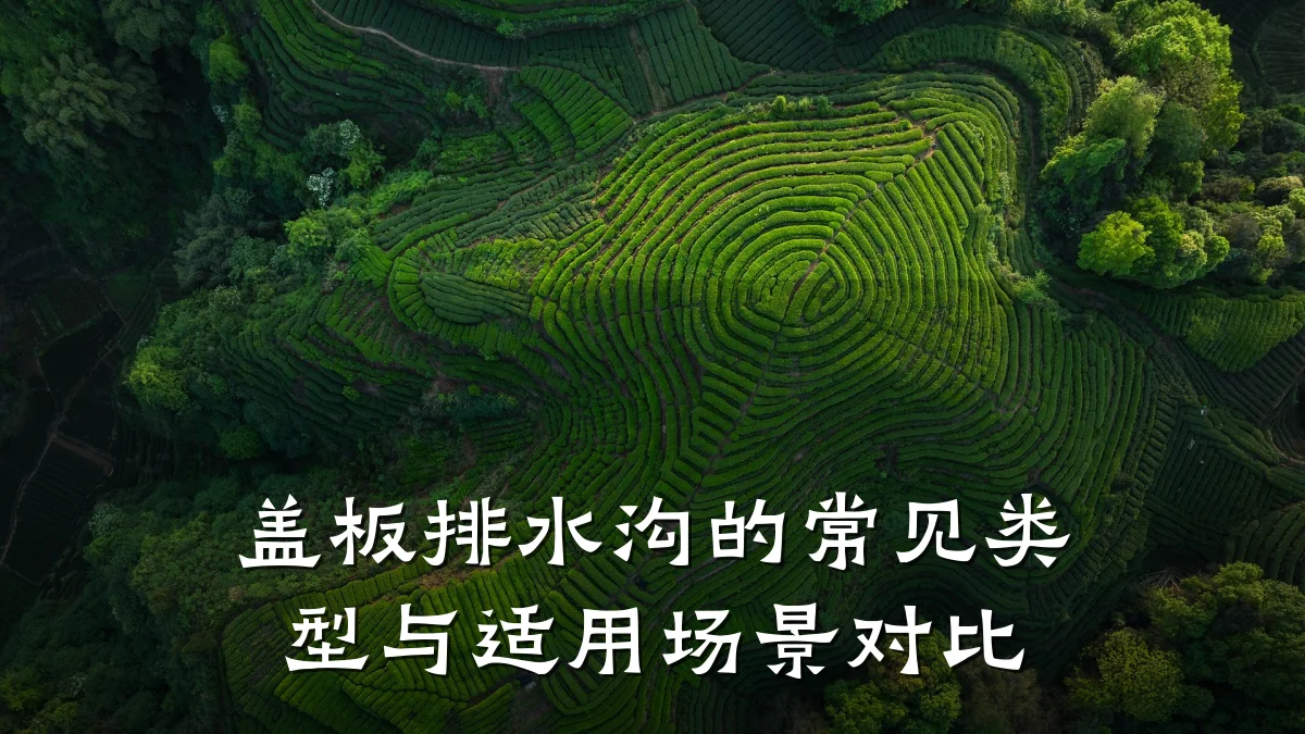 盖板排水沟的常见类型与适用场景对比