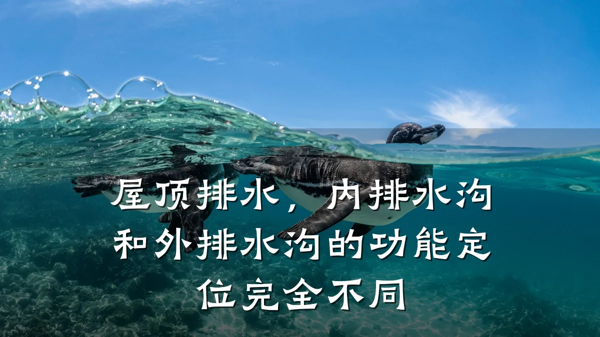 屋顶排水,内排水沟和外排水沟的功能定位完全不同