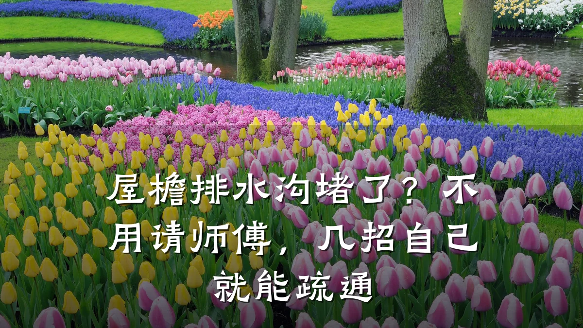 屋檐排水沟堵了?不用请师傅,几招自己就能疏通