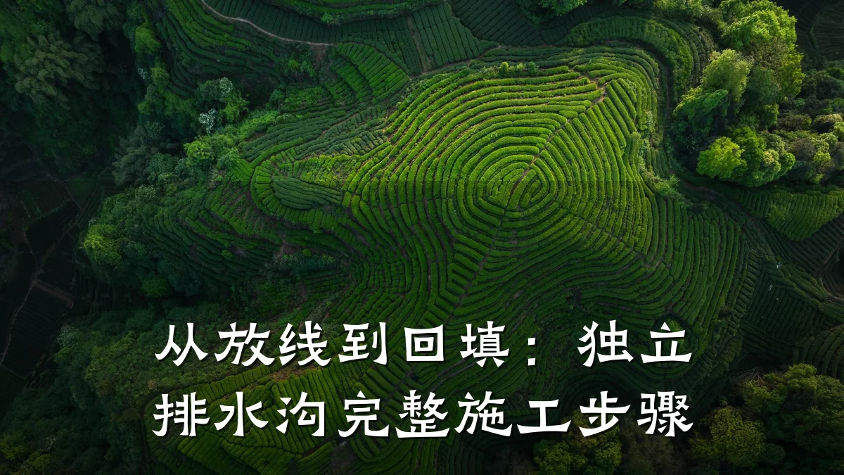 从放线到回填:独立排水沟完整施工步骤