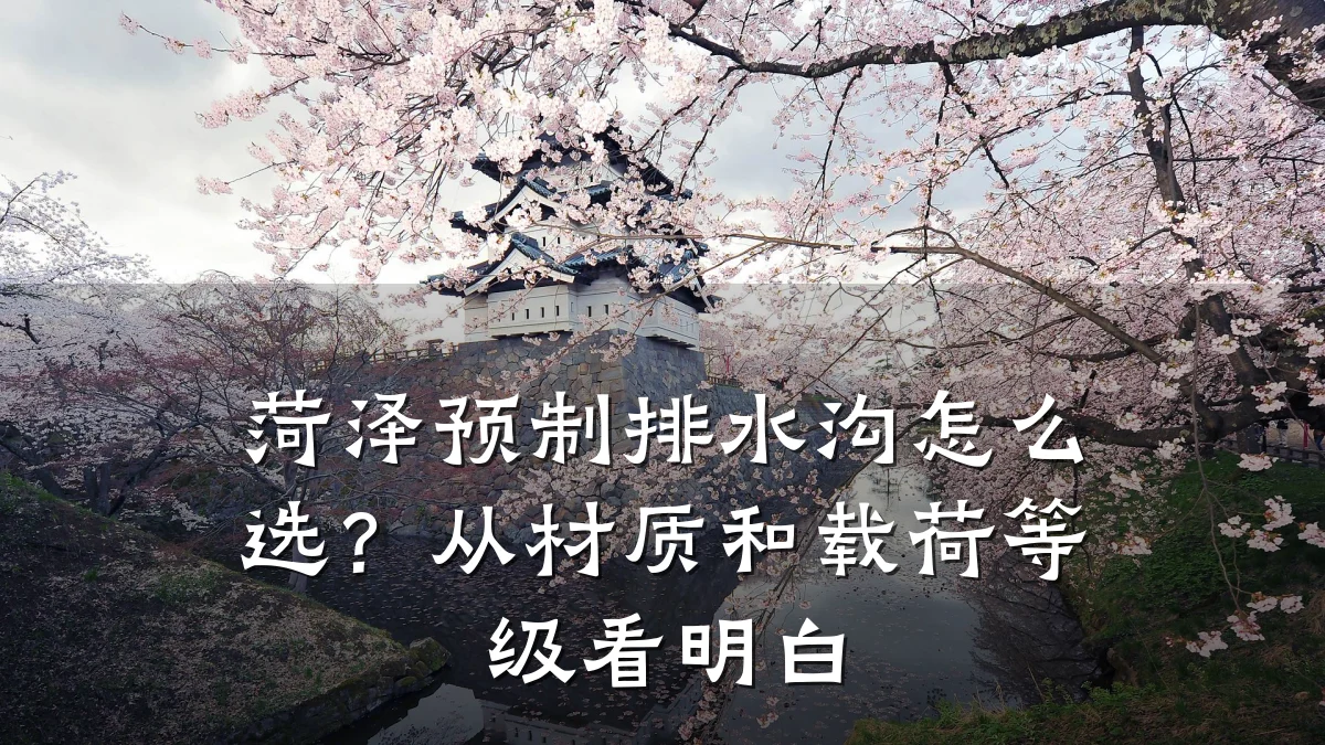 菏泽预制排水沟怎么选?从材质和载荷等级看明白