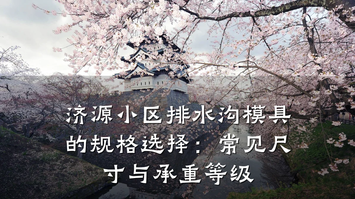济源小区排水沟模具的规格选择:常见尺寸与承重等级