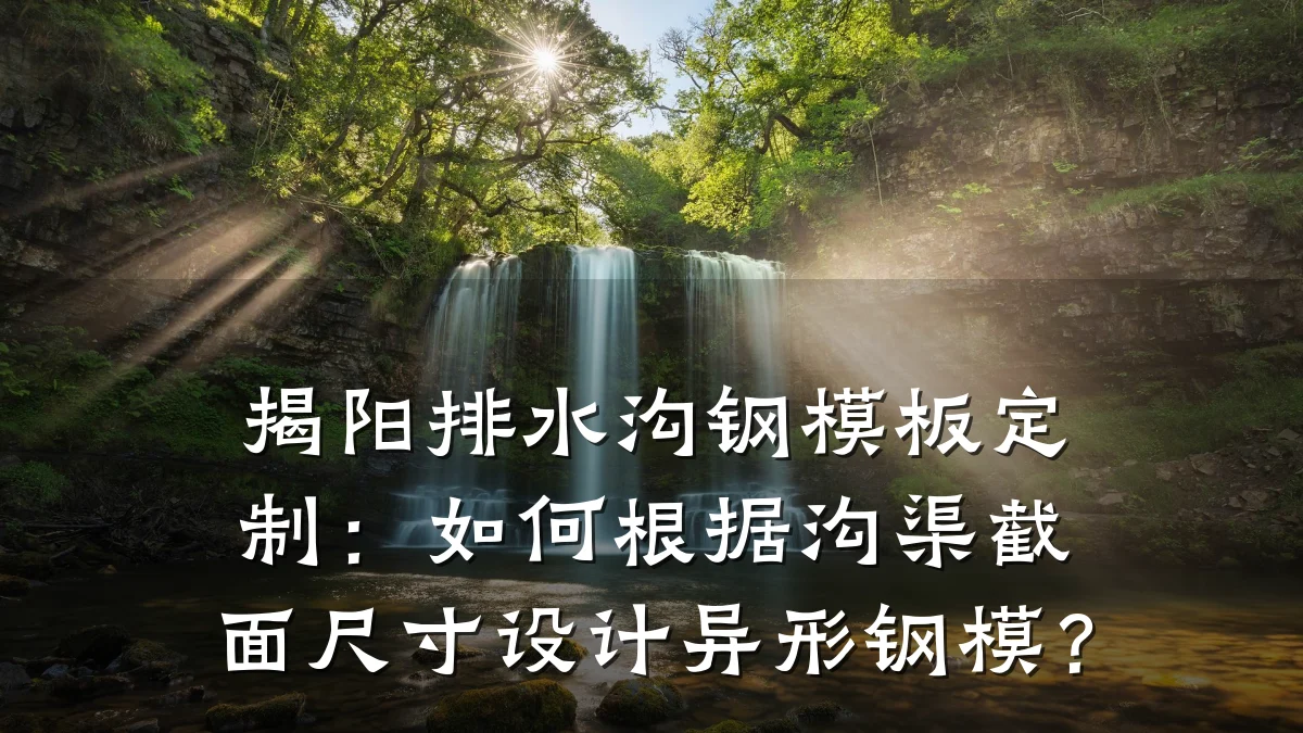 揭阳排水沟钢模板定制:如何根据沟渠截面尺寸设计异形钢模?