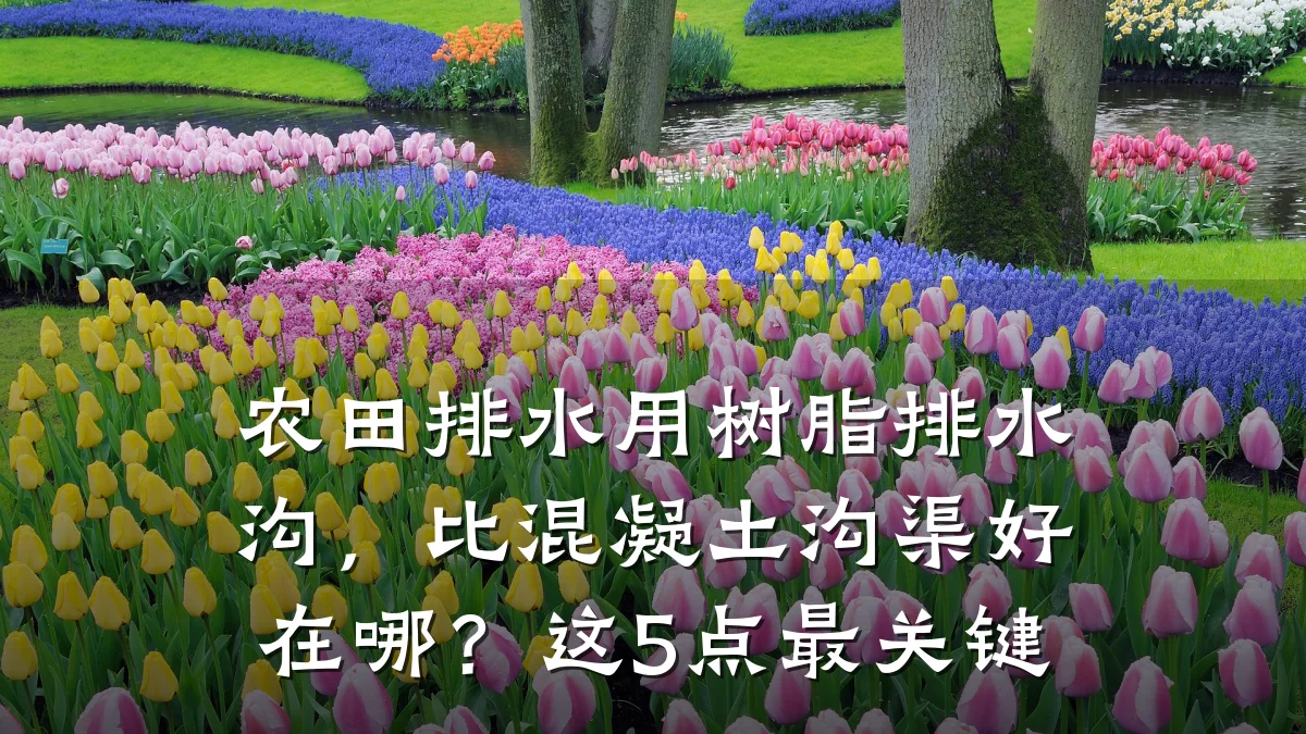 农田排水用树脂排水沟,比混凝土沟渠好在哪?这5点最关键