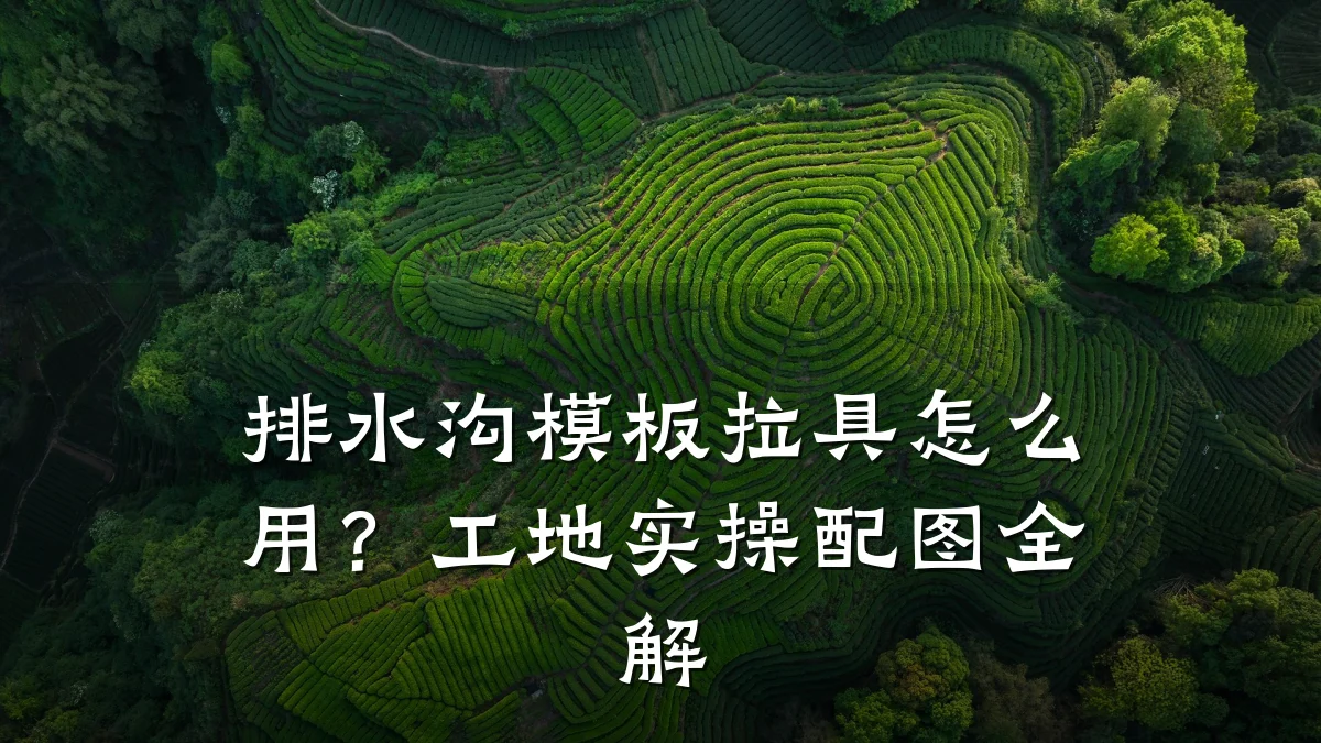 排水沟模板拉具怎么用?工地实操配图全解
