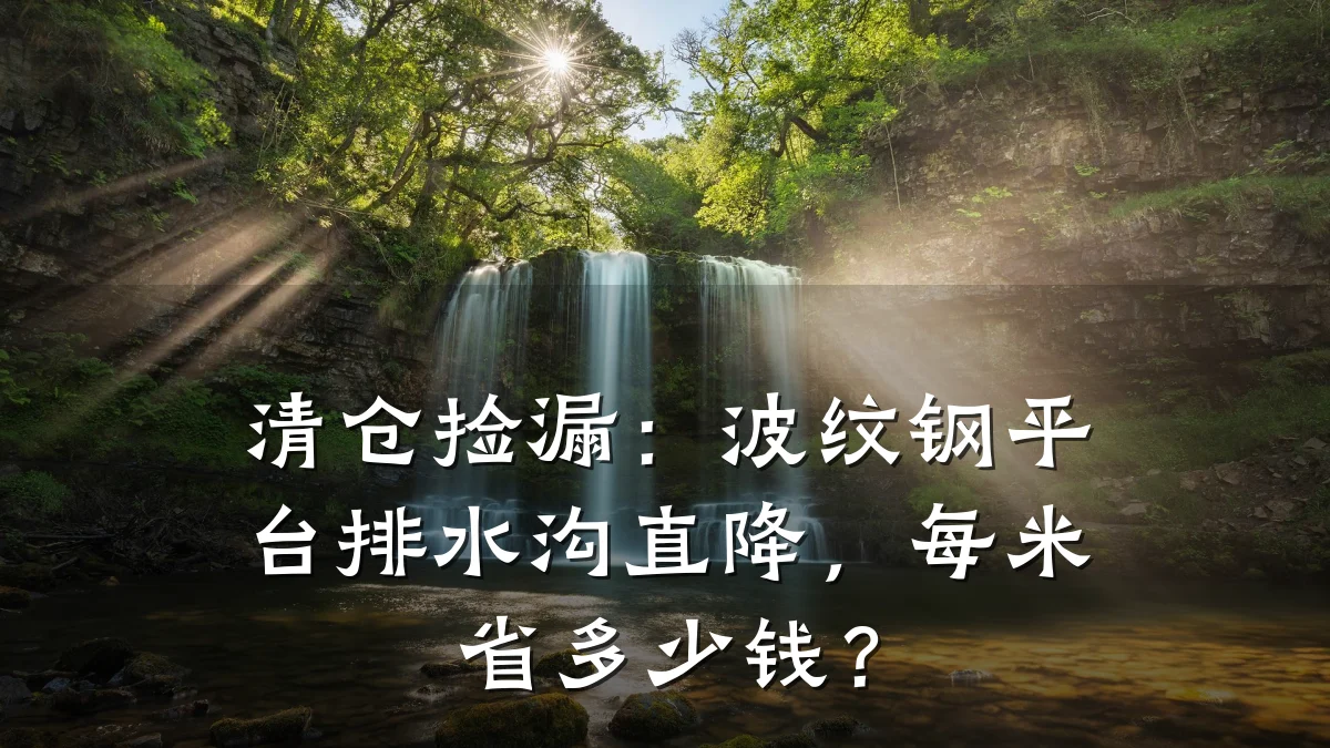 清仓捡漏:波纹钢平台排水沟直降,每米省多少钱?
