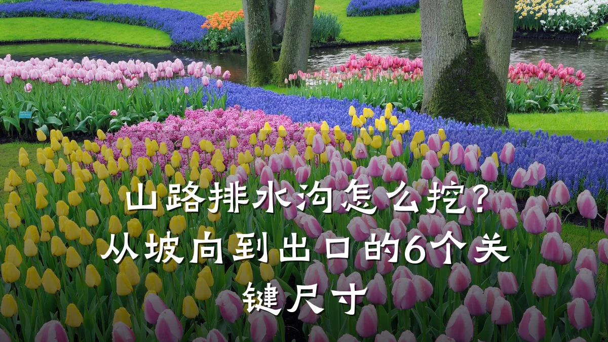 山路排水沟怎么挖?从坡向到出口的6个关键尺寸