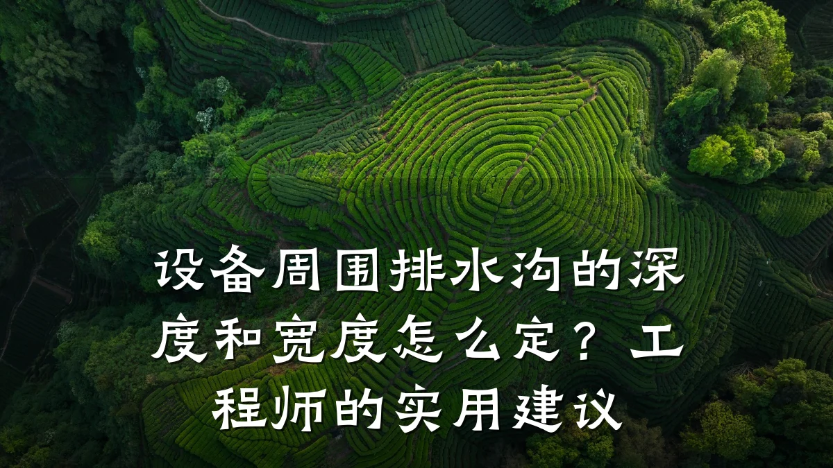 设备周围排水沟的深度和宽度怎么定?工程师的实用建议