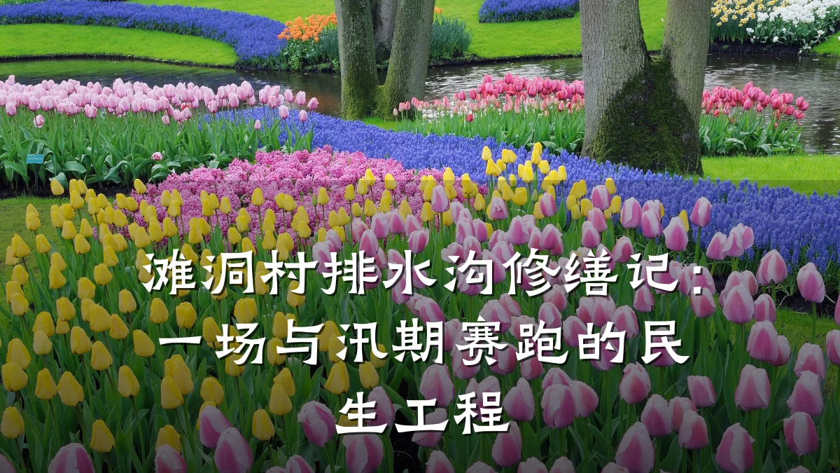 滩洞村排水沟修缮记:一场与汛期赛跑的民生工程