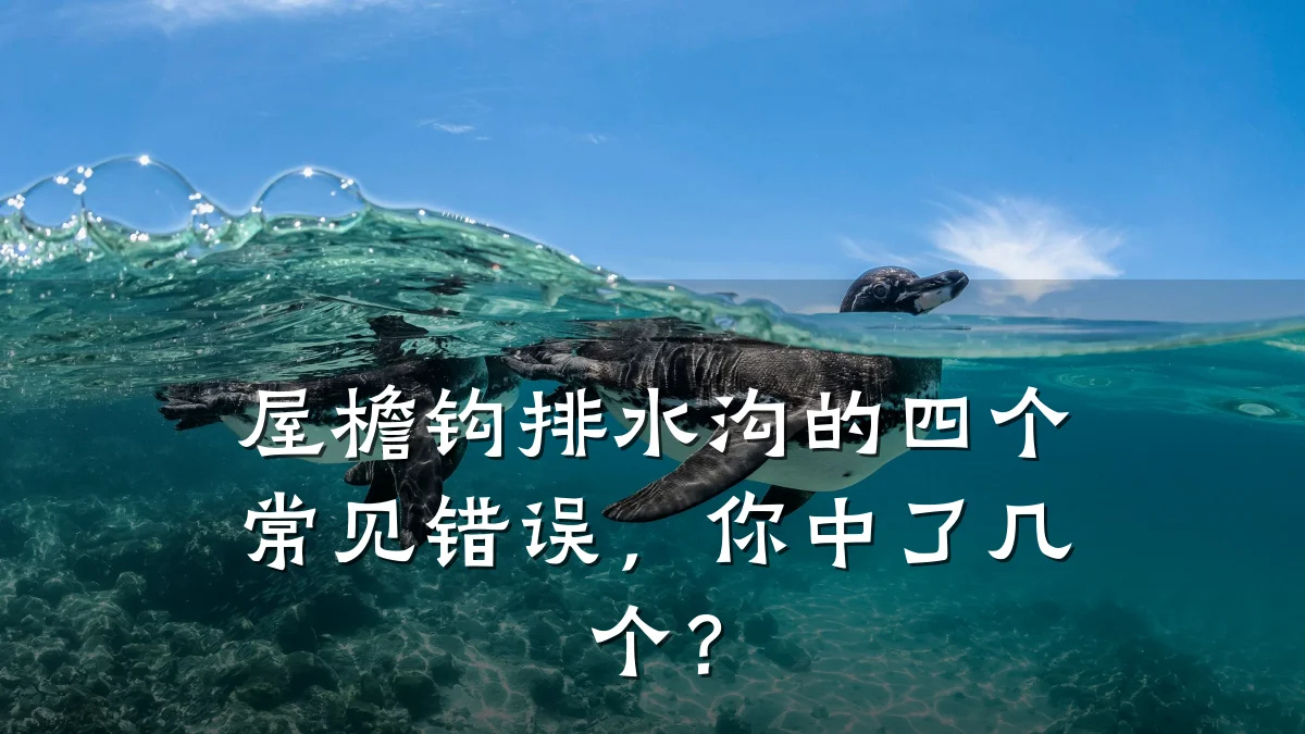 屋檐钩排水沟的四个常见错误,你中了几个?