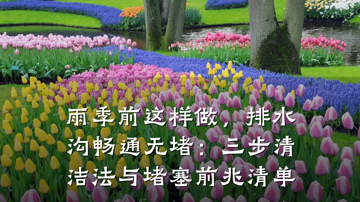 雨季前这样做，排水沟畅通无堵：三步清洁法与堵塞前兆清单