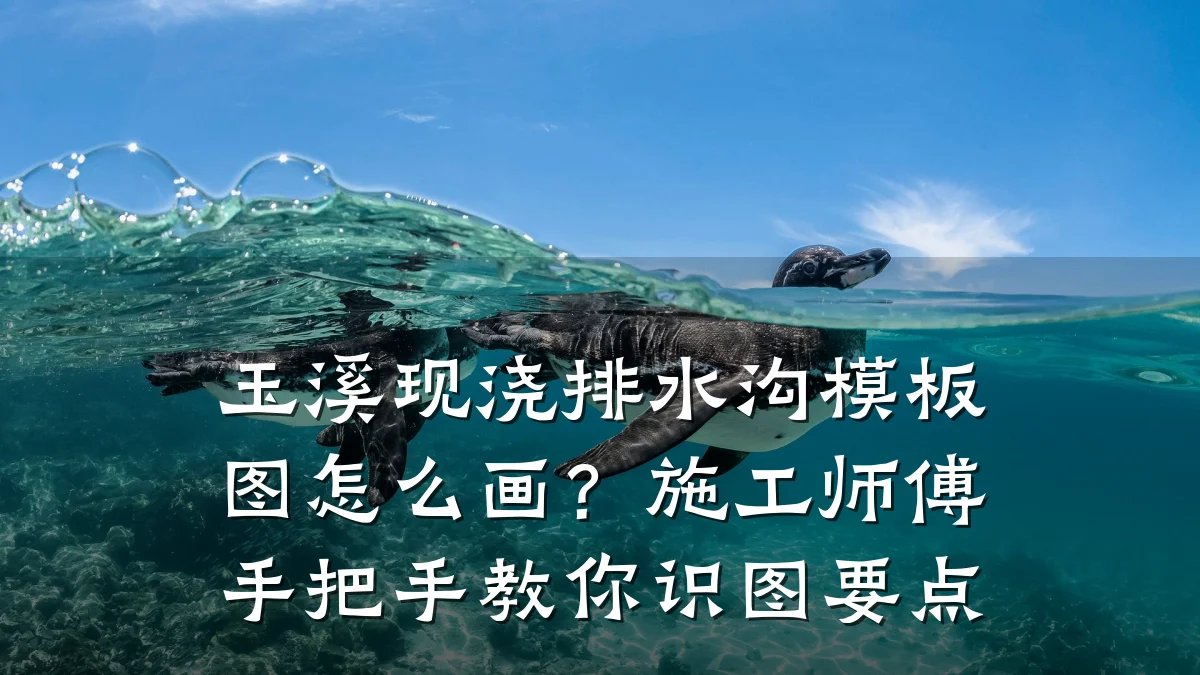 玉溪现浇排水沟模板图怎么画?施工师傅手把手教你识图要点