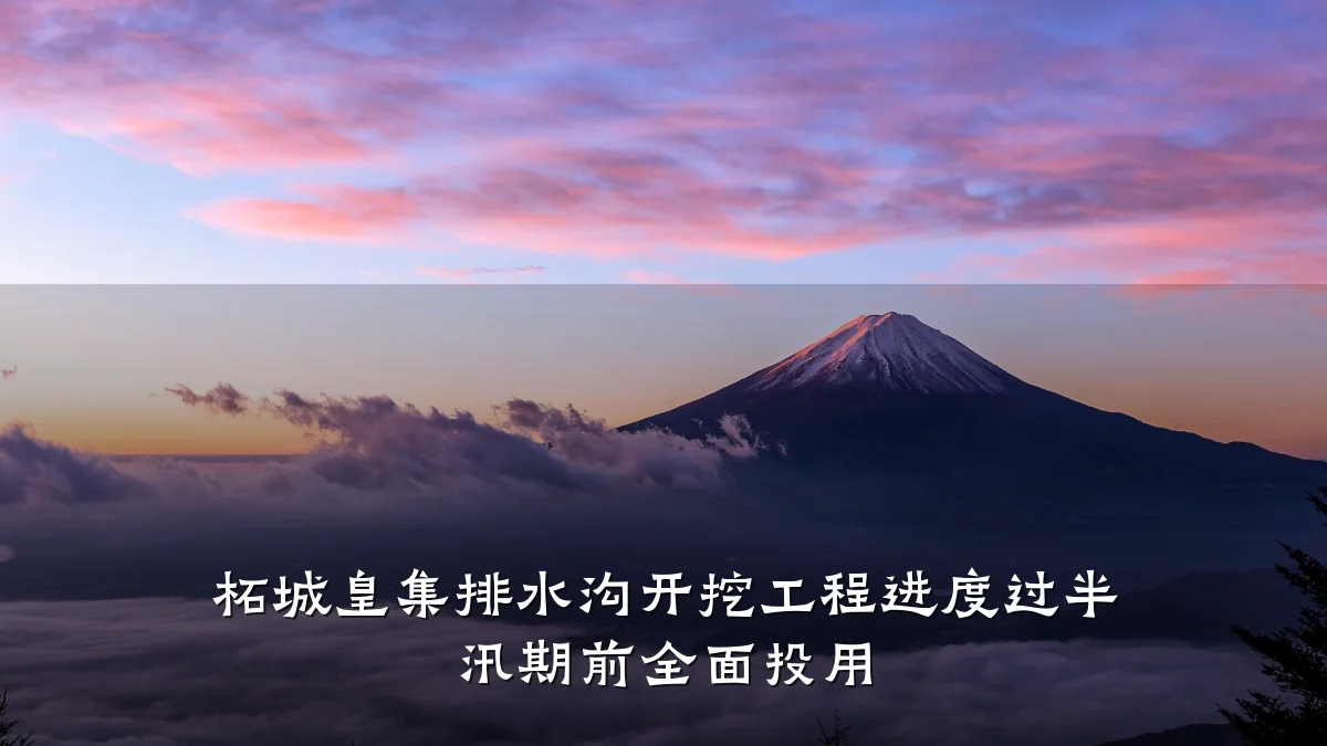 柘城皇集排水沟开挖工程进度过半 汛期前全面投用